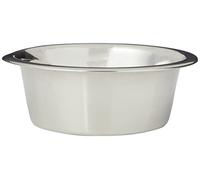 Bubimex - Cuenco de Acero Inoxidable para Perros y Gatos - Acero Inoxidable - Contenedor para Agua y Alimentos - Resistente, higiénico, fácil de Limpiar e intemporal - Escuela 0,45 l