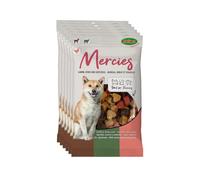 Bubimex - Mercies Cordero/Carne/Aves de Corral - Delicias tiernas para Perros - Recompensas de Entrenamiento sin azúcar - Juego de 6 x 100 g
