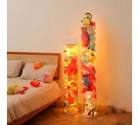 Bubinblau Almacenamiento de Animales de Peluche con Cremallera Bidireccional, Fácil Acceso, Tubo de Almacenamiento de Juguetes Rodante con Luz, para Decoración de Esquina de Sala de Juegos,120cm