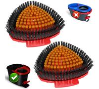 Bublador 2 Unidades Recambios Mejorados para Fregona Giratoria, Compatibles con Vileda Turbo - Cabezales de Cepillo de Cerdas Completas para Limpieza Profunda en Cocina, Baño, Piscina