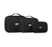 BUBM 3 x Accesorios para MÚLTIPLES Funciones Almacenamiento Carry Bag Case Cable USB Tarjeta de Memoria Cable de alimentación Almacenamiento de batería Bolsa de Disco móvil Estuche
