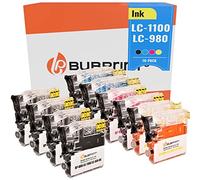 Bubprint 10 Cartuchos de Tinta Compatible para Brother LC-1100 LC-980 para DCP-145C DCP-195C DCP-165C MFC-250C MFC-490CW MFC-5490CN MFC-5890CN MFC-6490CW