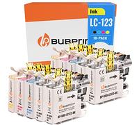 Bubprint 10 Cartuchos de Tinta compatibles con Brother LC-123 para DCP-J132W DCP-J152W DCP-J4110DW DCP-J552DW DCP-J752DW MFC-J245 MFC-J4410DW MFC-J4510DW MFC-J470DW MFC-J6520DW MFC-J6720DW MFC-J870DW