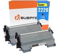 Bubprint 2 Cartucho Tóner Compatible para Brother TN-2220 TN-2010 MFC-7360N DCP-7055 HL-2130 DCP-7065DN Fax 2840 HL-2270DW MFC-7460DN MFC-7860DW TN2220 Negro