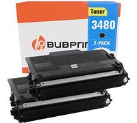 Bubprint 2 Tóner compatibles con Brother TN-3480 TN-3430 Negro
