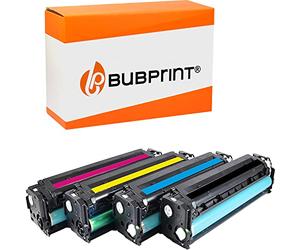 Bubprint 4 Cartucho Tóner Compatible con HP CF210X CF211A CF212A CF213A 131A 131X para LaserJet Pro 200 Color M251n M251nw M276n M276nw Negro Cian Magenta Amarillo