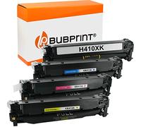 Bubprint 4 Cartucho Tóner Compatible para HP CE410X CE411A CE412A CE413A 305X 305A para Laserjet Pro 300 Color M351A MFP M375NW Pro 400 Color M451DN M451DW M451NW M475DN M475DW
