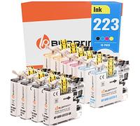 Bubprint Cartuchos de Impresora Compatible con Brother LC-223 XXL LC-227 LC-225 con Chip DCP-J4120 DW, MFC J4420 DW,MFC J4425 J4620 J4625 J5320 DW,MFC-J5600,MFC-J5620 DW,MFC-J5625 J5720 DW