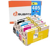 Bubprint Cartuchos de Tinta compatibles como Repuesto para Epson 405 XL 405XL Workforce Pro WF-3820DWF WF-3825DWF WF-4820DWF WF-4825DWF WF-4830DTWF WF-7830DTWF WF-7835DTWF WF-7840DTWF 4 Unidades