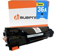 Bubprint Tóner Compatible con HP 36A CB436A Negro