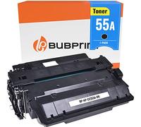 Bubprint Tóner Compatible con HP 55A CE255A Negro