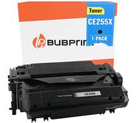 Bubprint Tóner Compatible con HP 55X CE255X Negro
