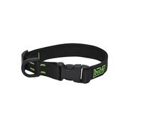 bub's Collar - Collar para Perro con Cierre rápido. (Negro, M 34 a 53 cm 25 mm Ancho)