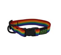 bub's Collar - Collar para Perro con Cierre rápido. (Rainbow, M 34 a 53 cm 25 mm Ancho)