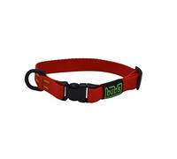 bub's Collar - Collar para Perro con Cierre rápido. (Rojo, S 25 a 36 cm 20 mm Ancho)
