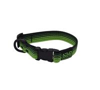 bub's Collar - Collar para Perro con Cierre rápido. (Verde, M 34 a 53 cm 25 mm Ancho)
