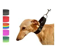 bub's Collar Martingale - Collar para Perro, antialérgico y Suave.Diseñado para Todo Tipo de Razas de Perro y Especialmente para Galgos y Podencos (Negro, L 40 mm Ancho)