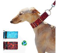 BUB'S Nature Collection-Collar Perro Poliester Reciclado-Collar Martingale-Collar Galgo- Antiescape (S, Lava)