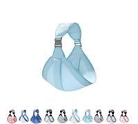 Bubsling Baby Carrier, 2025 New Cloth/Mesh Baby Carrier, Suitable for Babies Aged 0-2 Years,with Adjustable Buckles and Strong Support (Light blue)