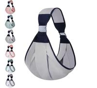 Bubsling Baby Carrier, Baby Newborn to Toddler Adjustable Waistband, Adjustable Toddler Sling Carriers 25-60 Lbs, for Toddlers (Cloth:Gray)