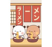 Bubu and Dudu at the Ramen Shop Notebook: Couple Bear Eating Noodles Journal