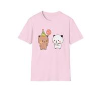 Bubu and Dudu Birthday Bash - playera unisex cómoda, Rosa claro, M