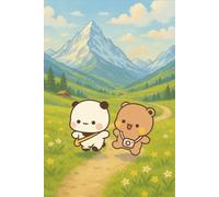 Bubu and Dudu Swiss Alps Adventure Notebook: Bear couple frolicking happily in the Swiss Alps