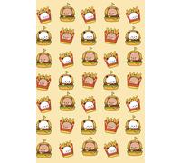 Bubu & Dudu Burger and Fries Notebook: Cute Kawaii Food Bear Journal