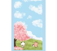 Bubu & Dudu Flowers For You Notebook: Cute Kawaii Bear Couple Journal