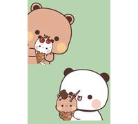 Bubu Dudu Ice Cream Notebook: Couple Bear Vanilla and Chocolate Ice Cream Journal