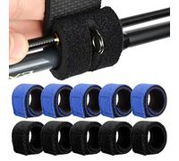 Bubuny 10 PCS Cintas Caña De Pescar, Correas Elásticas Ajustables para Caña de Pescar, Elásticas Pesca Accesorios con Autoadhesivo para Podrá Transportar y Guardar con Seguridad Sus Cañas de Pescar