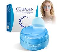 Bubuny Parches Ojos Bolsas y Ojeras 60 PCS Eye Patches Parches Hidratante de Larga, Mascarilla de Colágeno para Ojos Los Contra las Ojeras la Hinchazón Líneas Finas y Arrugas