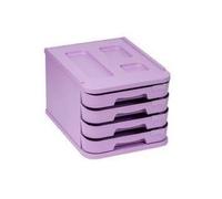 BUC FAIBO 4 CAJONES PASTEL - Violeta pastel
