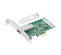 Bucaoz - Tarjeta de red SFP Gigabit Ethernet de un solo puerto, con chip Intel I210, adaptador PCIe X1, controlador de tarjeta LAN INC, compatible con Windows Server/Linux/VMware