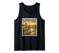 Bucarest Rumania Vacaciones a Rumania Travel Souvenir Camiseta sin Mangas