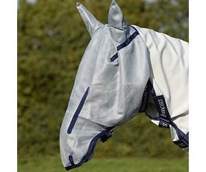 Bucas Buzz-Off Full Face Fly Mask - Máscara antimoscas, color azul