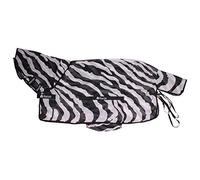 Manta antimoscas para caballos con cubrecuellos Bucas Buzz-Off Zebra 120 cm