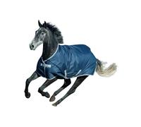 Bucas Freedom Turnout 125 - Manta para Caballos, 150 g, Color Azul Marino y Plateado