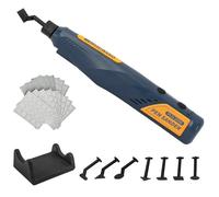 Bucasso Lijadora bolígrafo inalámbrica, 5 velocidades y carga USB con luz LED, herramienta eléctrica multiusos, mini lijadora eléctrica para lijado, pulido, acabado, manualidades de bricolaje
