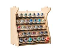 Bucasso Organizador de pintura de madera para modelismo, para 35 botes de pintura, soporte de pintura artesanal adecuado para Tamiya/Vallejo/Citadel, GK11 (Se puede combinar con otro estilo GK).