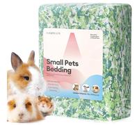 BUCATSTATE Lecho para Hámster 15L, Lecho de Papel para Cobaya 99% Libre de Polvo Control de Olores, Lecho Acogedor para Animales Pequeños para Conejo Rata Hámsters Enanos Sirios Jerbos (Menta)