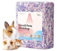 BUCATSTATE Ropa de cama para hámster de 15 litros, 99 % libre de polvo y control de olores, ropa de cama de conejo de papel natural para jaulas, ratas, enanos sirios, erizos (lavanda)