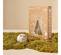 BUCATSTATE Ropa de cama para hámster de 5 litros, ropa de cama para hámster de musgo natural del bosque, control de olores, accesorios de jaula de sustrato de hámsters de la naturaleza, para hámsters