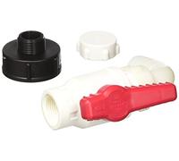 Bucchi 0101564.05Z4M000 - Juego de conexión a contenedor IBC con adaptador, válvula de bola, carcasa de PP 1" para agua
