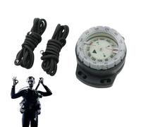 Buceo con brújula de Buceo, Brújula de Buceo - Brújula de subacuática Impermeable con Cuerda - resplandeciente para Deportes acuáticos con Ventana Lateral, Accesorios de