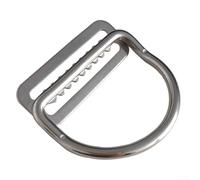 Buceo D Ring Webbing Clip Keeper, hecho de acero inoxidable 316, funciona con 5 cm de ancho para correas BCD