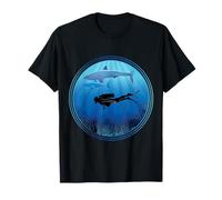 Buceo de tiburones subacuático con tiburones Camiseta