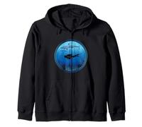 Buceo de tiburones subacuático con tiburones Sudadera con Capucha