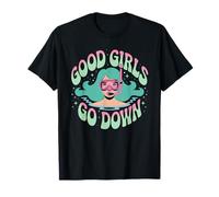 Buceo Divertido Ocean Diver Good Girls Go Down Equipo de Buceo Camiseta