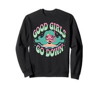 Buceo Divertido Ocean Diver Good Girls Go Down Equipo de Buceo Sudadera